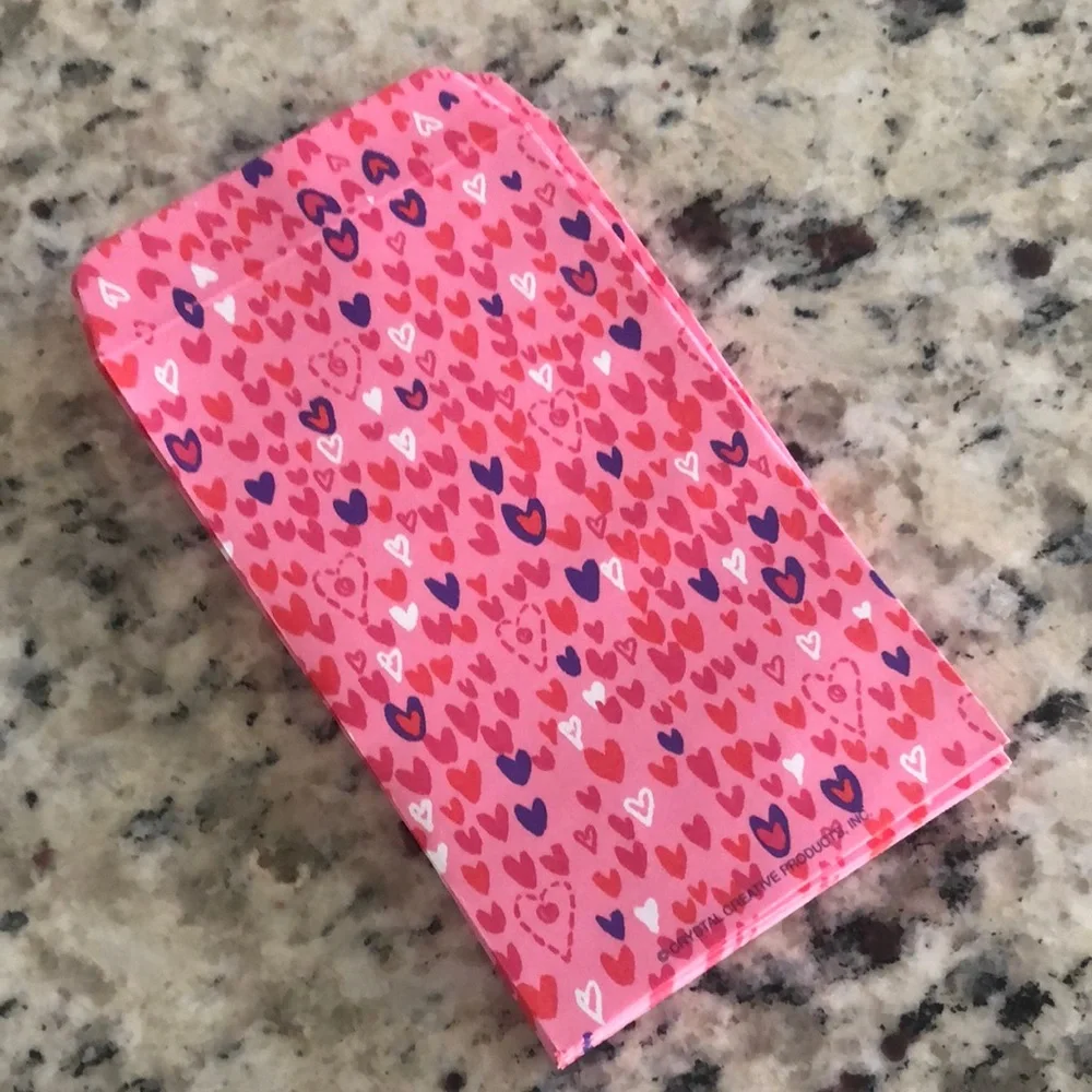 NEW LISTING!!! Mini Heart Patterned Envelopes Super Cute Mailing Crafting Gifts